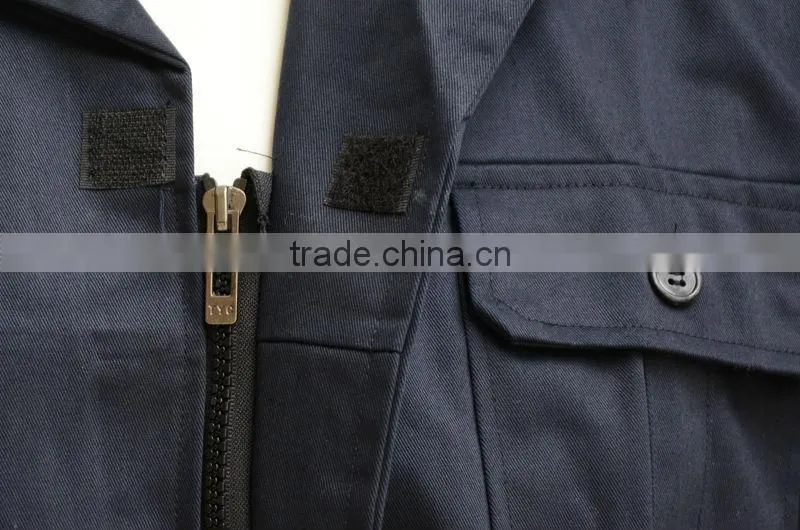 Wholesale smocked clothing boiler suits poly cotton mix fabrics anti-static rip stop safety men's industrial work coverall