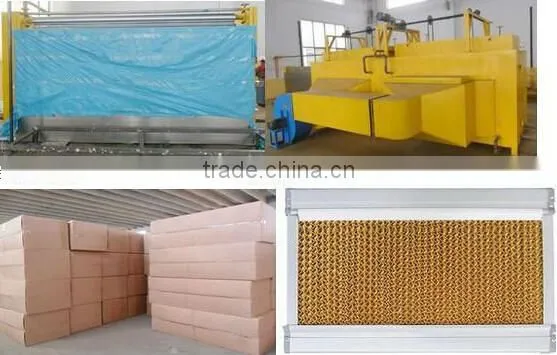 Greenhouse and poultry house evaporative cooling pad