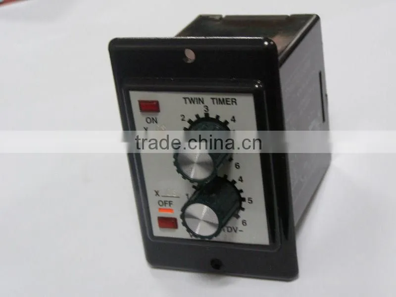 double knob time setting on/off delay multi-function time relay