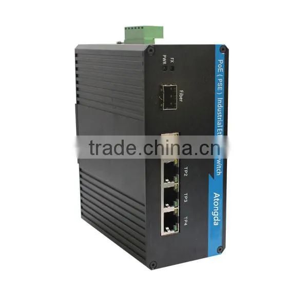 4 Port Unmanaged 10M/100M Industrial PoE Switch
