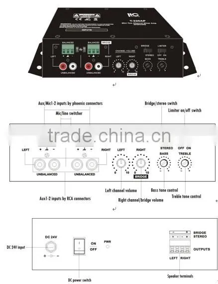 ITC T-220AP Best Sale 4ohm or 8ohm Class D Mini Stereo Audio Amplifier