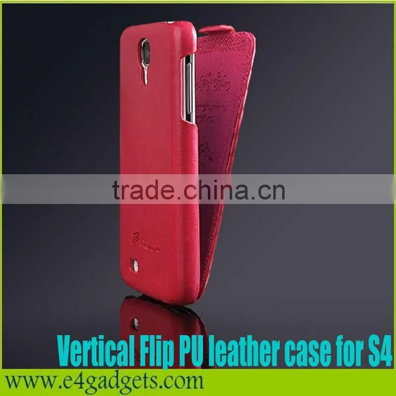 2014 new products Hot Selling Luxury Vertical Flip PU Leather phone case for Samsung galaxy s4,for Samsung Galaxy s4 case