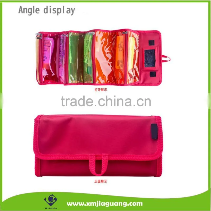 New Design Big Capacity Folding Fashion Cosmetic Bag Set Travel Hanging Toiletry Bag