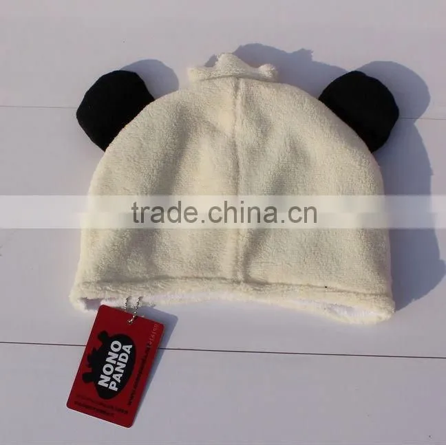 plush panda hat/panda stuffed hat and cap/animal hats