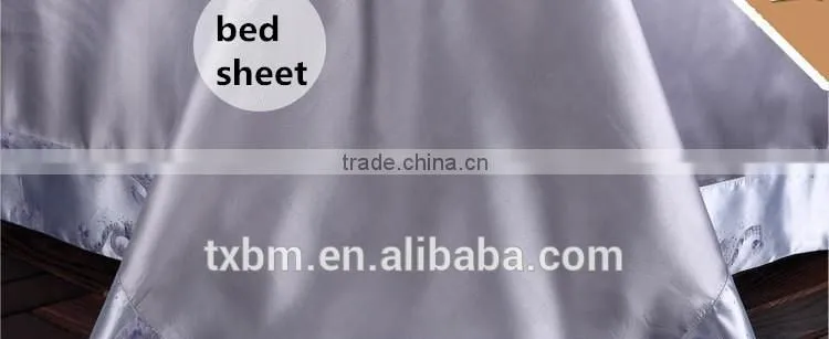 100% silk bedding set with silvery grey light purple