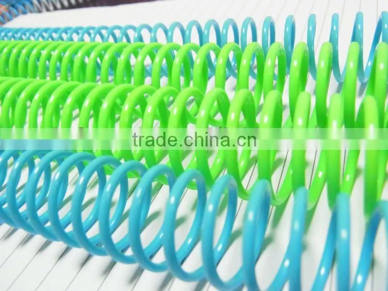 Measured Pitch, PVC Plastic Spiral binding, Single loop wire binding