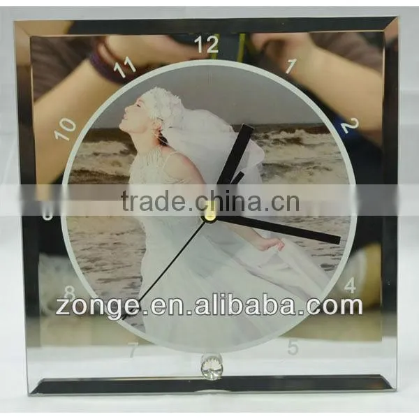 Personalized Sublimation Glass Clock Gifts
