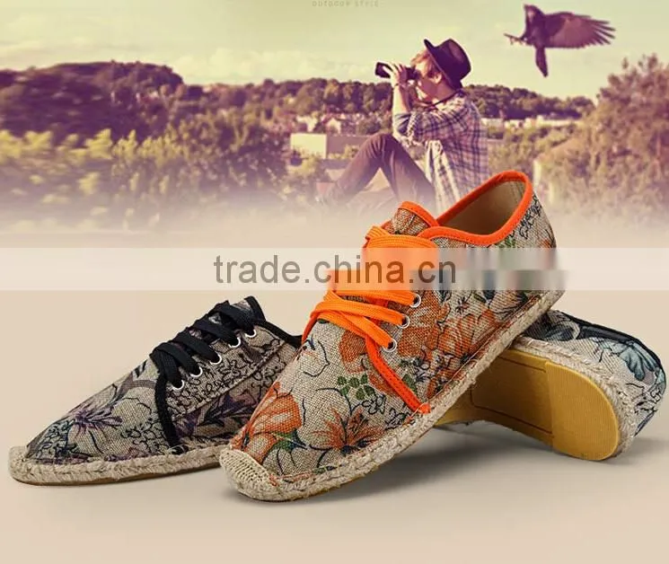 mens espadrille shoes , tide up canvas espadrilles,espadrilles stock,espadrilles shoes men