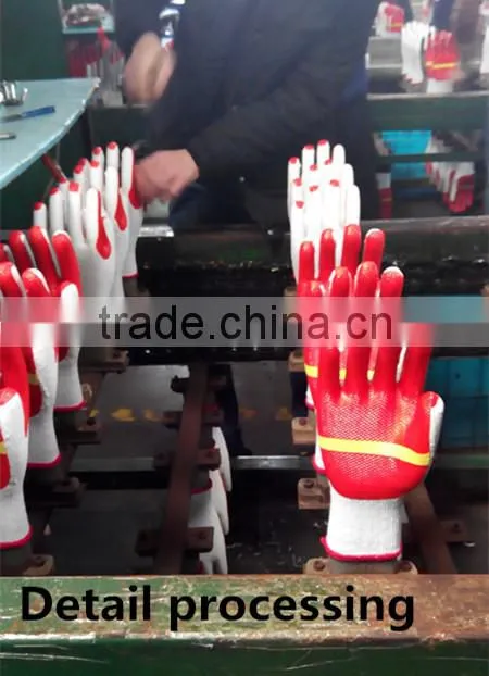 Manufacturing business fully pvc rubber coated cotton glove