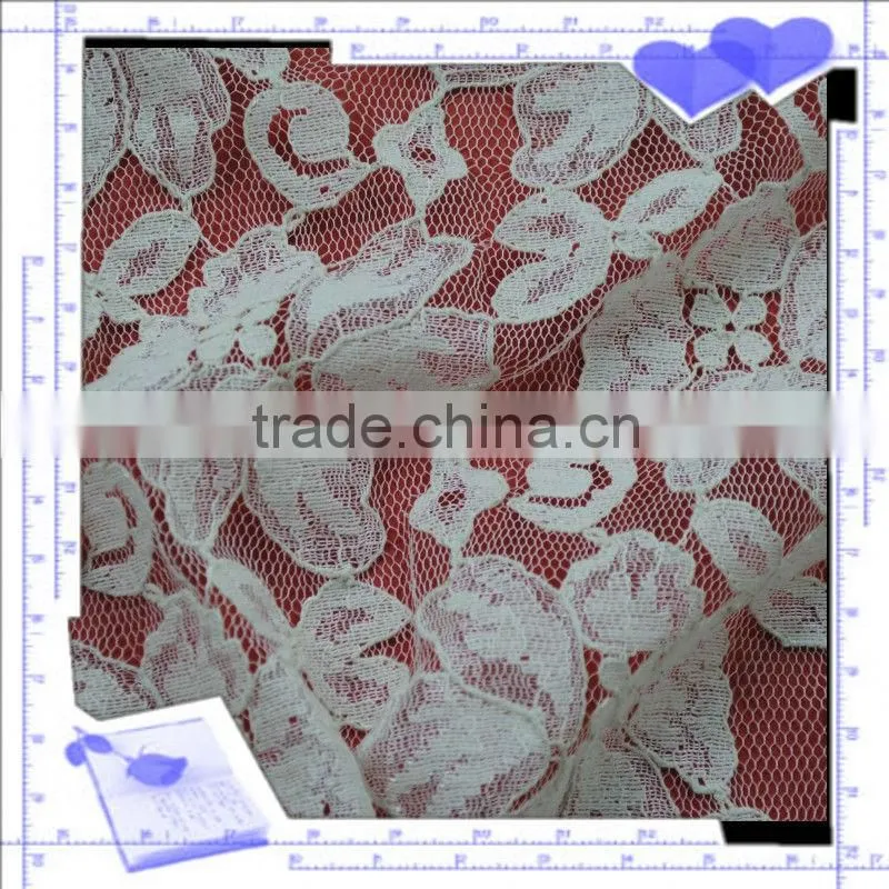 White crochet pattern lace for table cover