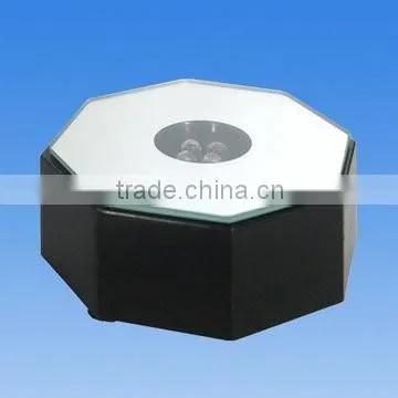 Black crystal led base for crystal cube with 10 lights