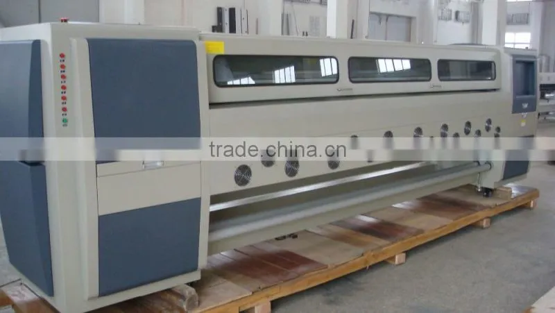 High speed 3.4m large format solvent printer