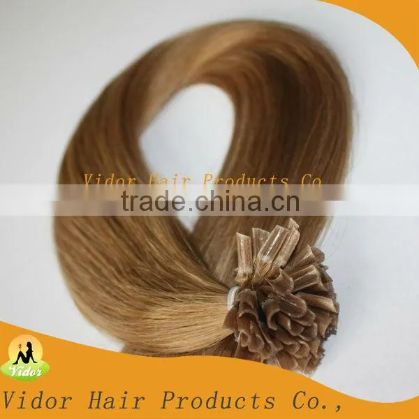 20inch Indian Double Drawn Nail Tip Remy Hair Extension