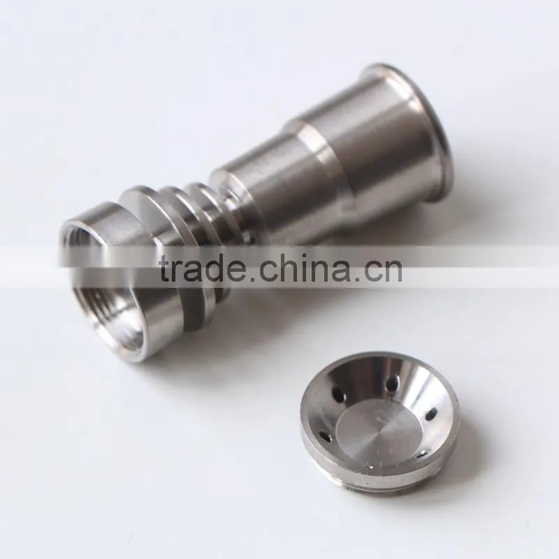 wholesale 2 in 1 gr2 titanium nails 14mm 18mm female domeless titanium nail