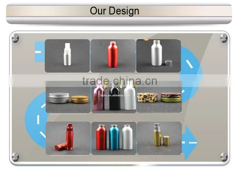 yellow aluminium refill perfume atomizer spray atomizer for perfume