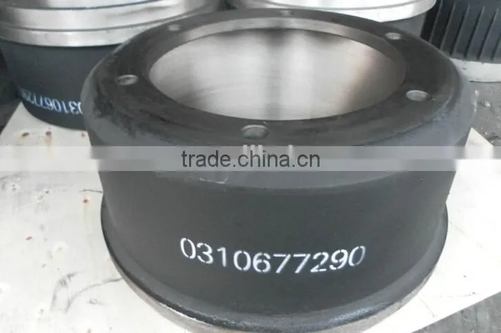 0310677290 truck brake drum manufacturer,trailer brake drum,gray iron brake drum,Heavy duty brake drum,gunite brake drum