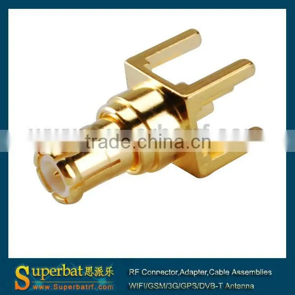 MCX thru hole Plug PCB Mount with solder post long version New Listing