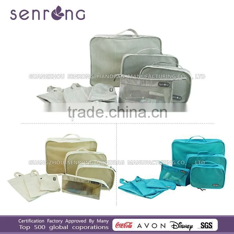 custom all kinds of packing cubes/Travel Cube Organizer leather travel bag