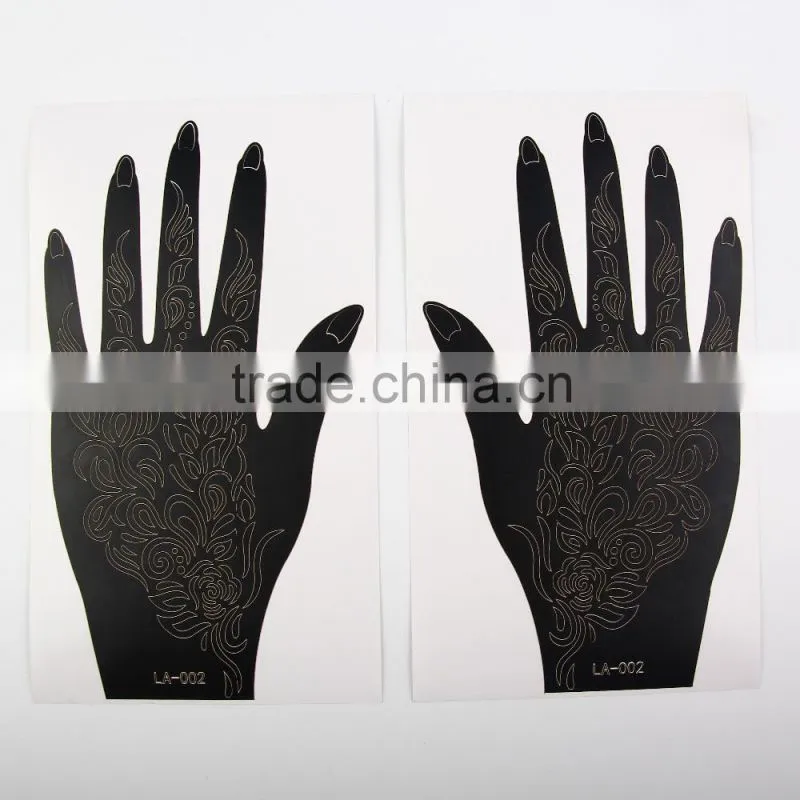 Black Plastic Temporary Airbrush Tattoo Stencil