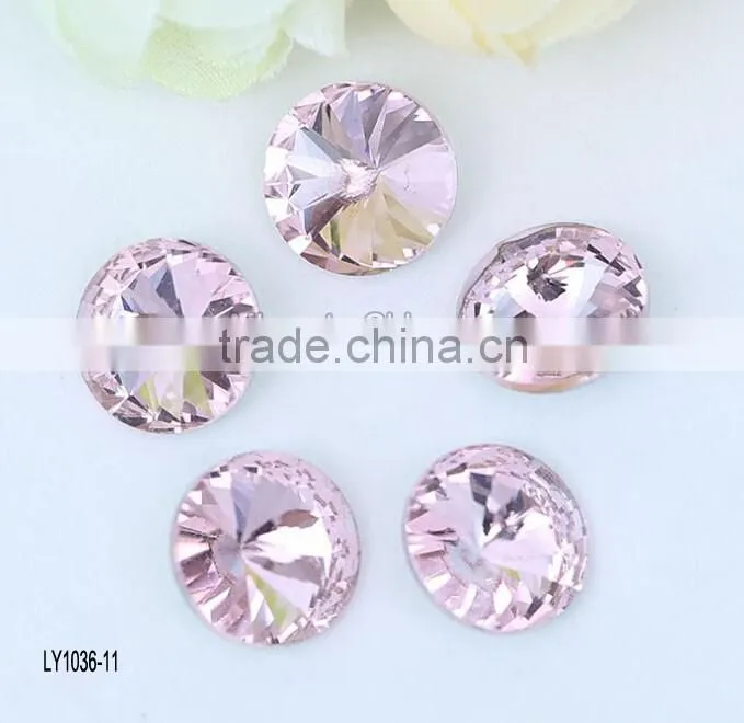 wholesale DIY pointed 6-30mm colorful crystal beads