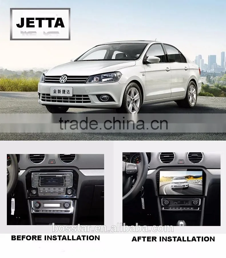Bosstar Android car stereo gps multi media player for VW JETTA with bluetooth,3g,wifi,mirror,play store