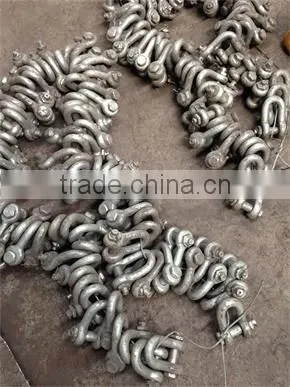 Marine Shackles: kenter shackle, anchor shackle, swivel shackle, dee shackle etc (skype: qizhou2008)
