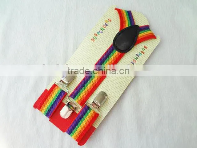 Wholesale Fashion Stripes Kids Elastic Braces Suspender