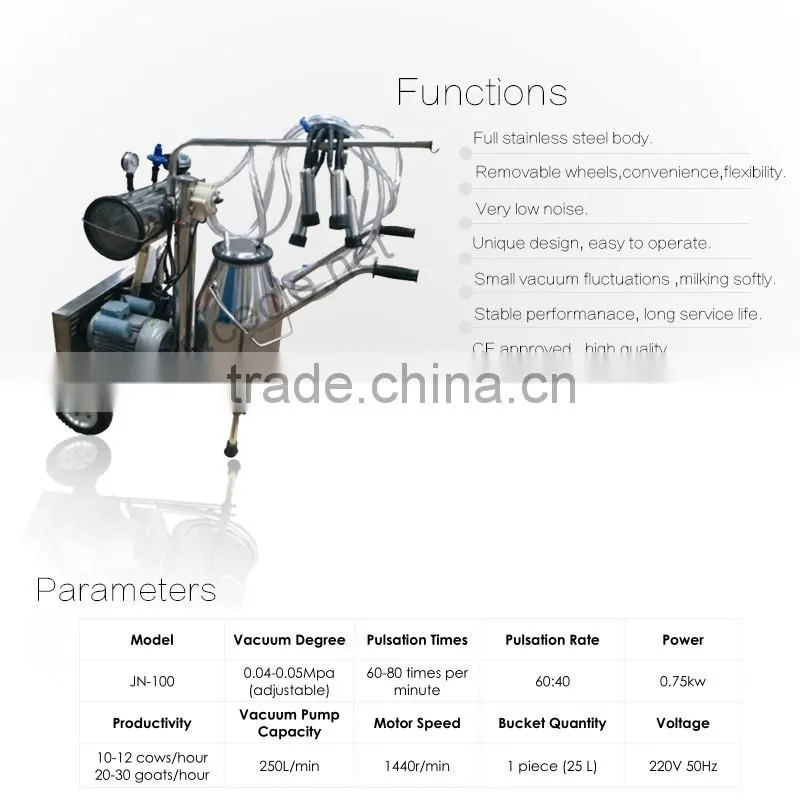 Mobile small milk machine ,milk sucking machine ,milk extracting machine