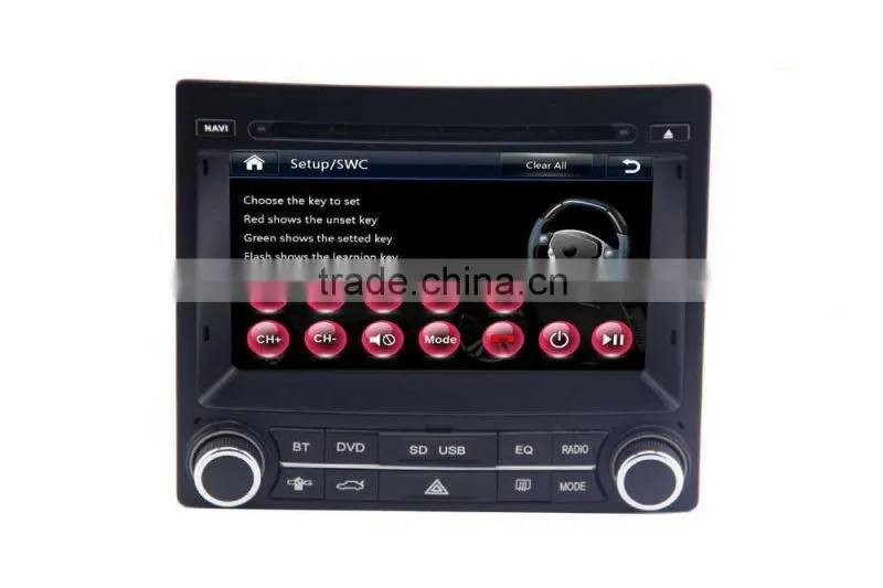 In dash car dvd player with gps for peugeot 405 with Bluetooth/Radio/SWC/Digital TV/3G internet/WIFI/ATV/DVR