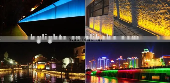 IP65 RGB DMX512 Control /CE RoHS FCC Certificates outdoor lighting/ led wall washer