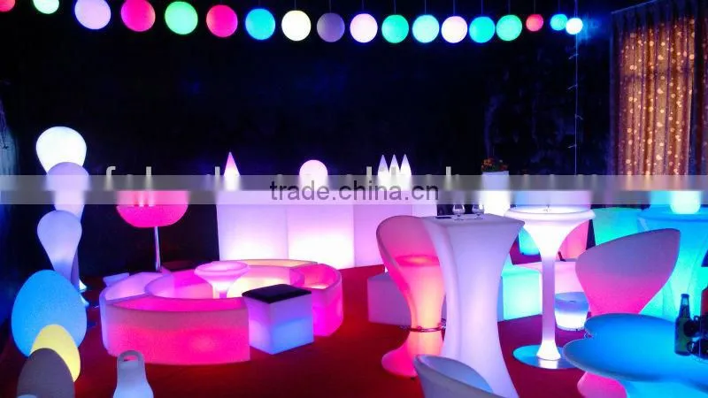 led lighted plastic ice bucket
