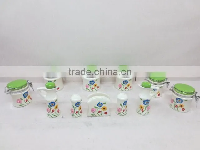 DFC Kitchenware Type 13 PCs Ceramic Condiment Set
