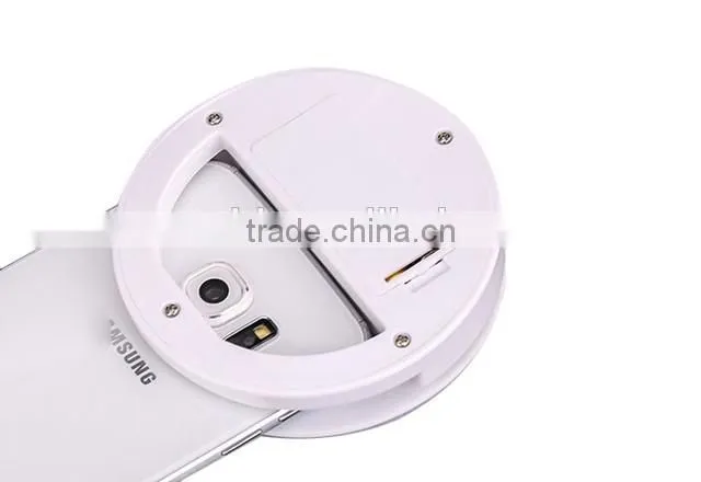 Latest design portable clip on LED selfie lights case universal for selfie