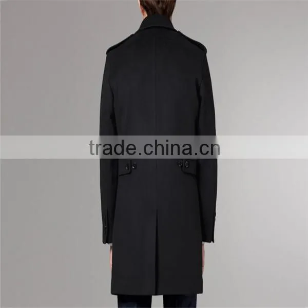 Bespoke mens wool cashmere overcoat