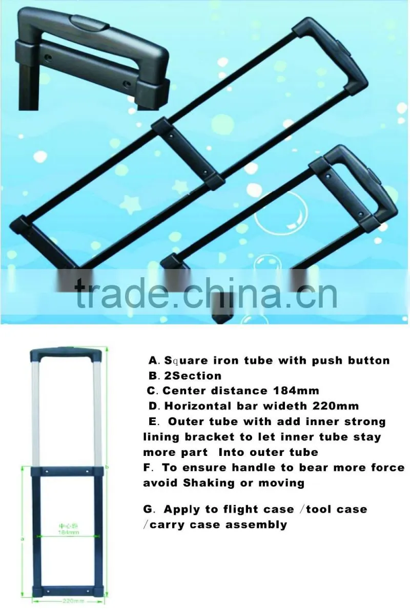Equipment instrument aluminum case tool box aluminum case computer bag trolley handle