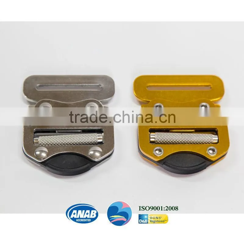 2" Safety Metal Adjustable Sliding Buckle Slide Buckle