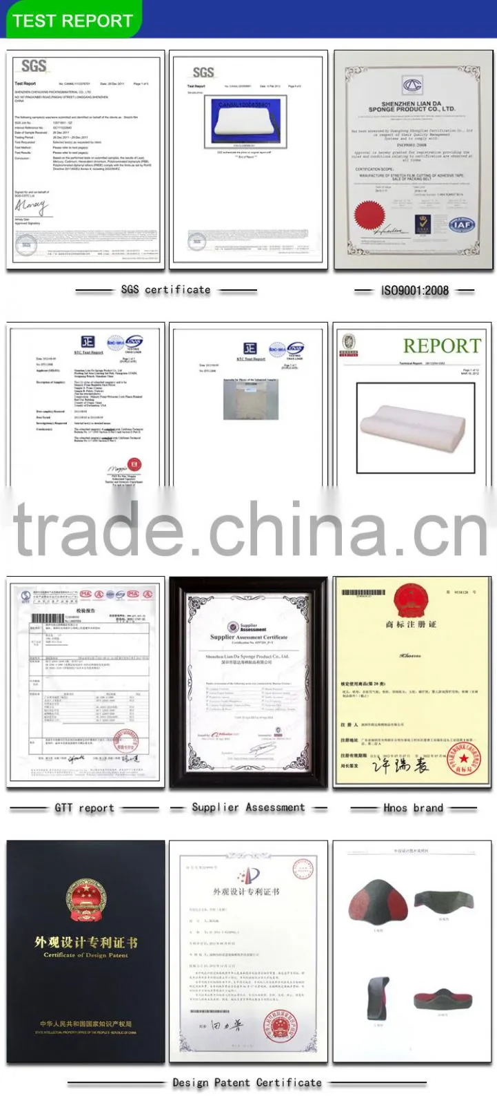 nature latex pillow/ good quality latex pillow CE certificate