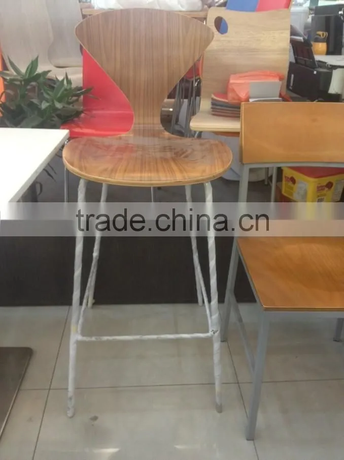 Cherner bar chair chrome leg bentwood bar stool factory price direct