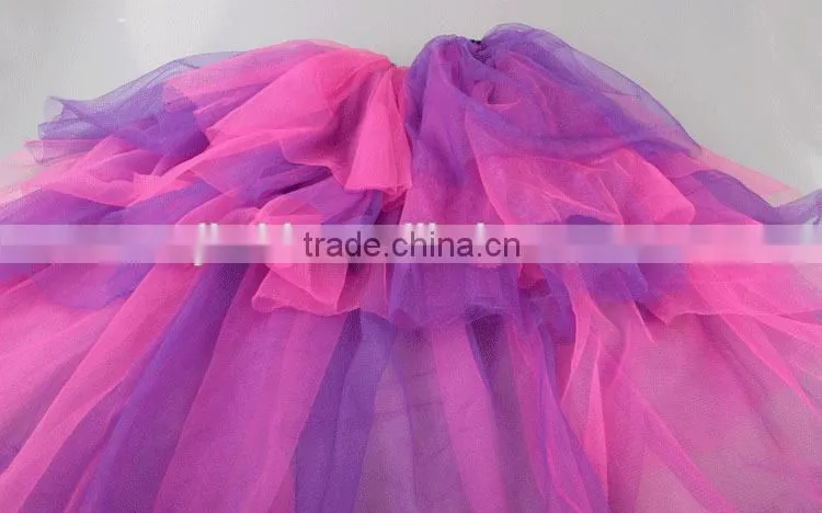 Colorful Tutu Skirt Front Short Back Long Pettiskirt For Women