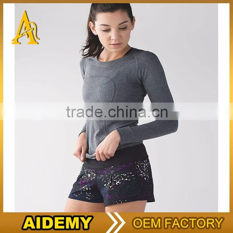 wholesale blank sweat gym shorts sublimation printing crossfit gym shorts