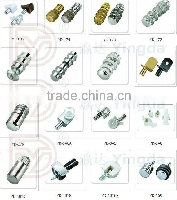 Square Quad Play Screw Shelf Supports for Furniture
