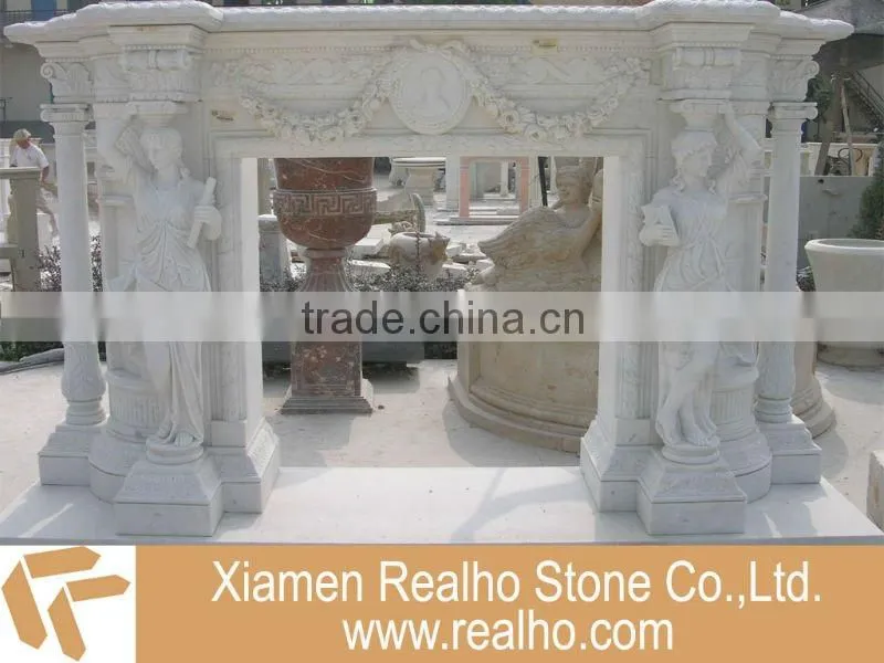 white marble fireplaces