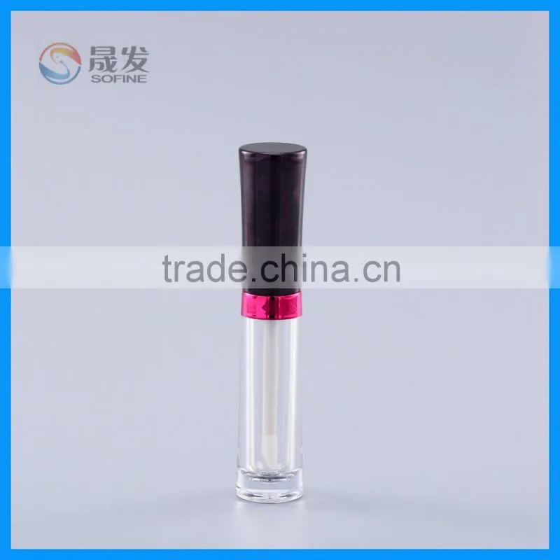 Transparent&Empt5ML Special Shape Lip Gloss Tube with balck cap