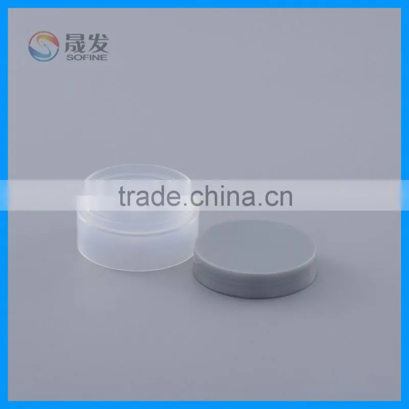 Round pp mini cosmetic empty jar