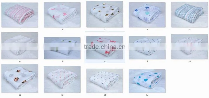 Pink Style and Girl Pattern Muslin Comforter Blanket