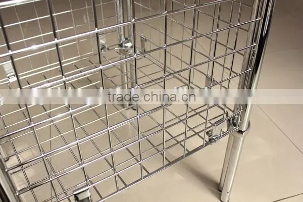 Cheap!Chrome Metal Grid Dump Bin,Easy Assembling Widely Used in Store