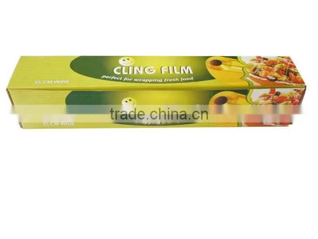 keep food fresh plastic wrap / pvc cling film for food grade / soft food wrapping