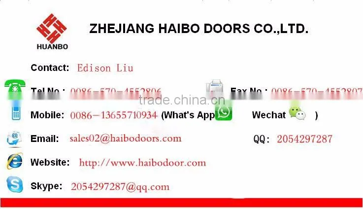 Wholesale modern design interior solid wooden door