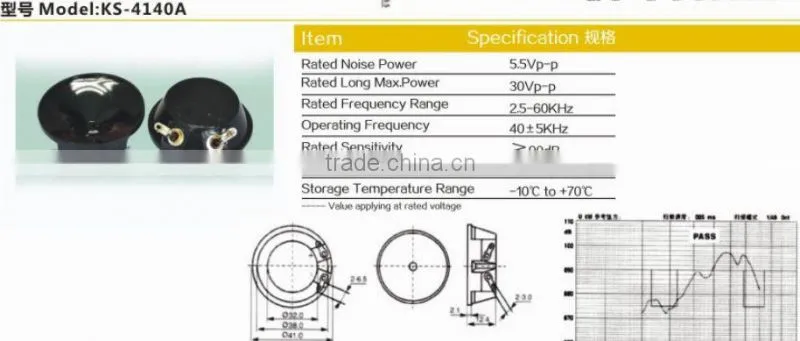 40KHz ultrasonic speaker(ROHS)