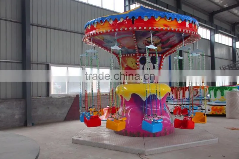 Funfair Swing Flying Chair Rides / Free Fall Tower / Amusement Park Equipment